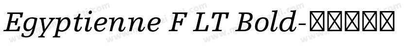 Egyptienne F LT Bold字体转换